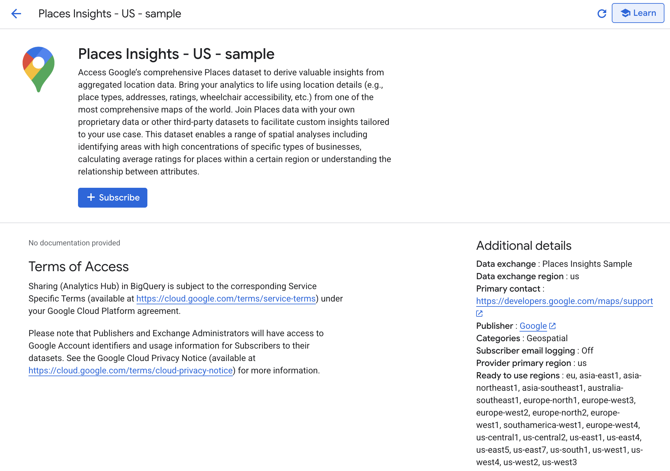 Subscribe to the United States listing.